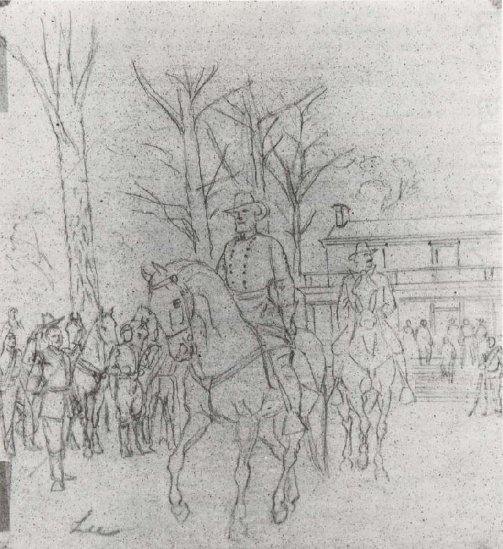 Alfred R. Waud General Lee Leaving Appomattox,April 9.1865 china oil painting image